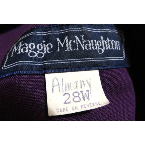 MAGGIE McNAUGHTON 2 PIECE PURPLE LADIES SUIT SIZE 28W - Picture 3 of 4